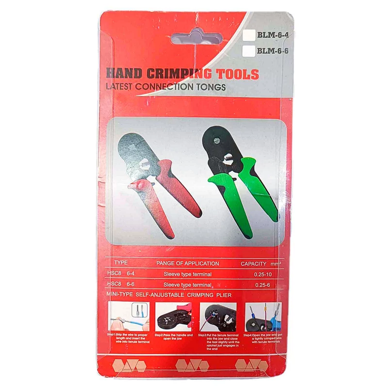 انبر پرس وایر شو شش گوش زن مدل HSC8 سایز6mm رنگ سبز