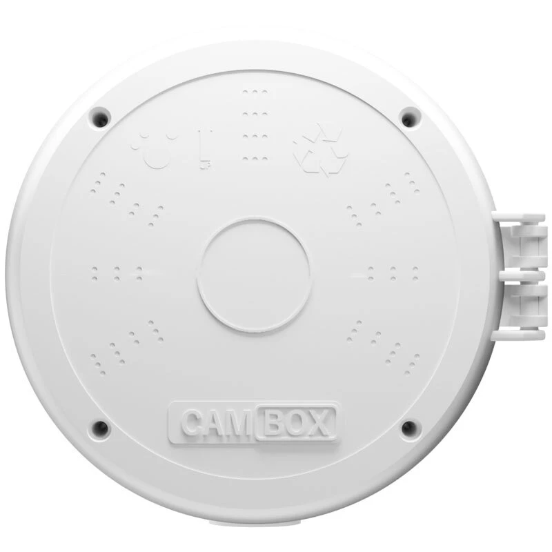 جعبه CAMBOX 14*14 برند ERCO PLAST لولایی گرد (رنگ سفید) نشکن مدل CA14CW