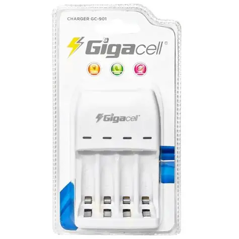 شارژر باتری قلمی و نیم قلمی برند گیگاسل مدل GC901