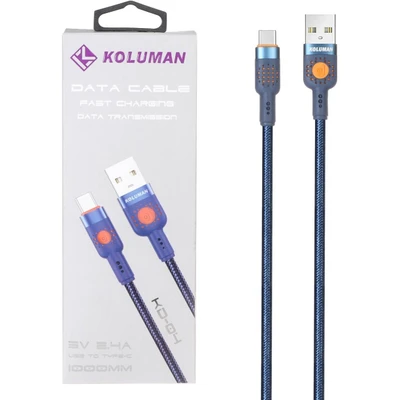کابل فست شارژ و دیتا یک متری برند KOLUMAN مدل KD-04