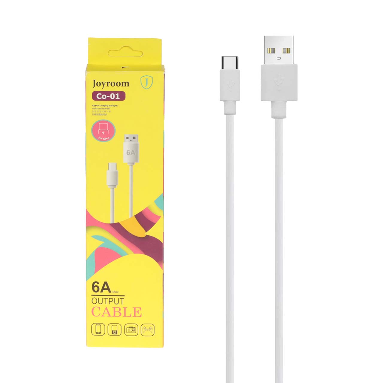 کابل فست شارژ یک متری برند Joyroom مدل Co-01-TAYP C