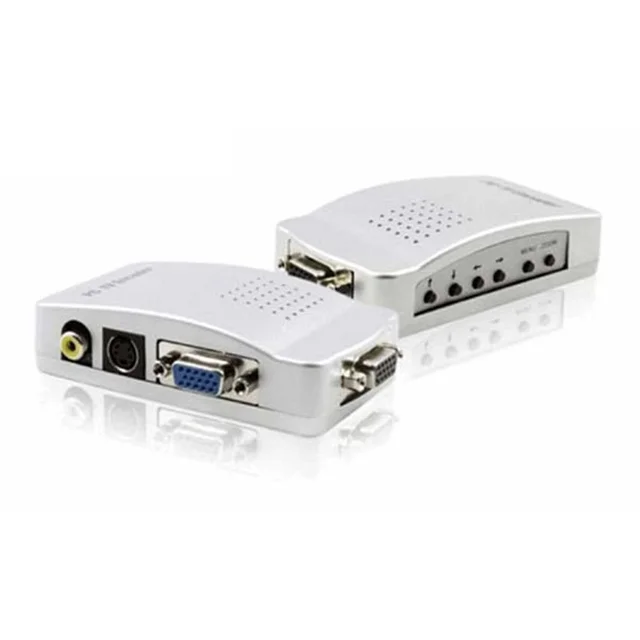 سوئیچ تبدیل VGA به  AV و SVideo + VGA