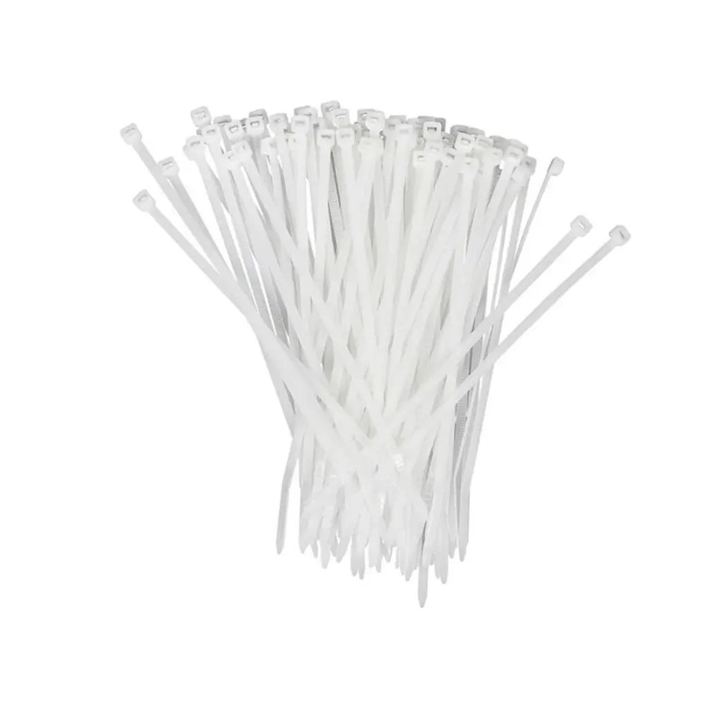 بست پلاستیکی سایز 100*2.5 برند NYLON بسته100عددی سفید
