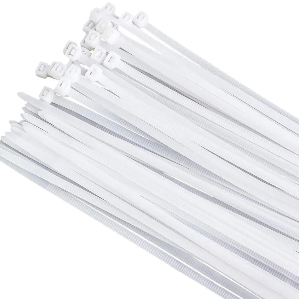 بست پلاستیکی سایز 300*2.8 برند NYLON بسته50عددی سفید