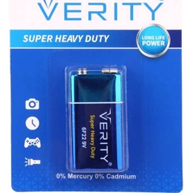 باتری کتابی 9V برند VERITY مدل 6F22