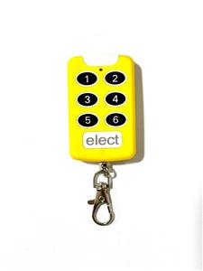 ریموت کنترل 6دکمه زرد بلوتوثی برند ELECT