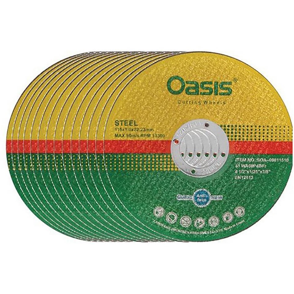 صفحه مینی برش استیل سایز 1.0*115 برند Oasis  مجموعه10عددی