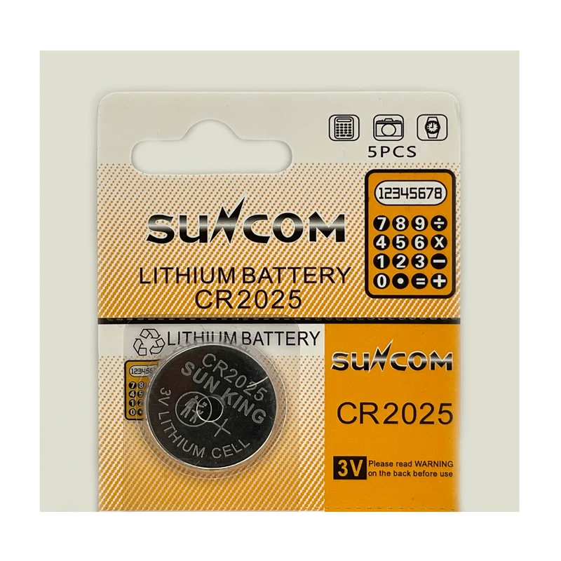 باتری سکه ایی CR2025 برند SUNCOM