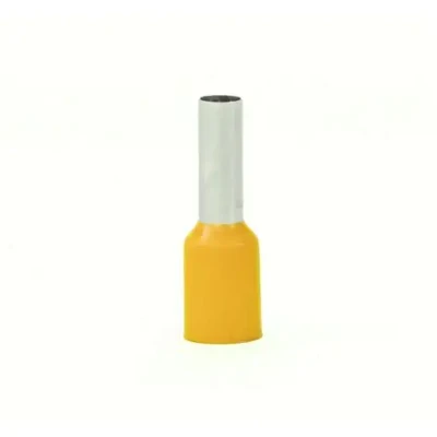 وایر شو سایز6 طول هادی 10 کد E6010 برند TERMINALS رنگ زرد(بسته20عددی)