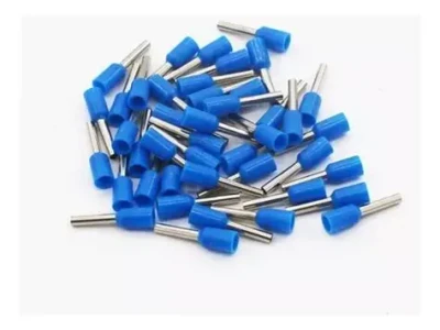 وایر شو سایز2.5 طول هادی 8 کد E2508 برند TERMINALS رنگ آبی(بسته20عددی)