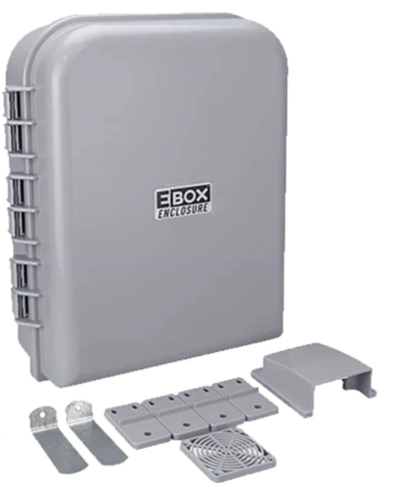 جعبه EBOX 25*20 برند ERCO PLAST(رنگ طوسی)