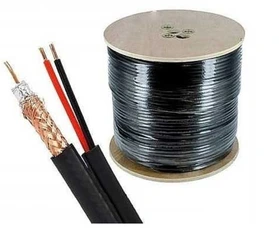 کابل ترکیبی 7 دهم 100متری RG59+2POWER فول مس