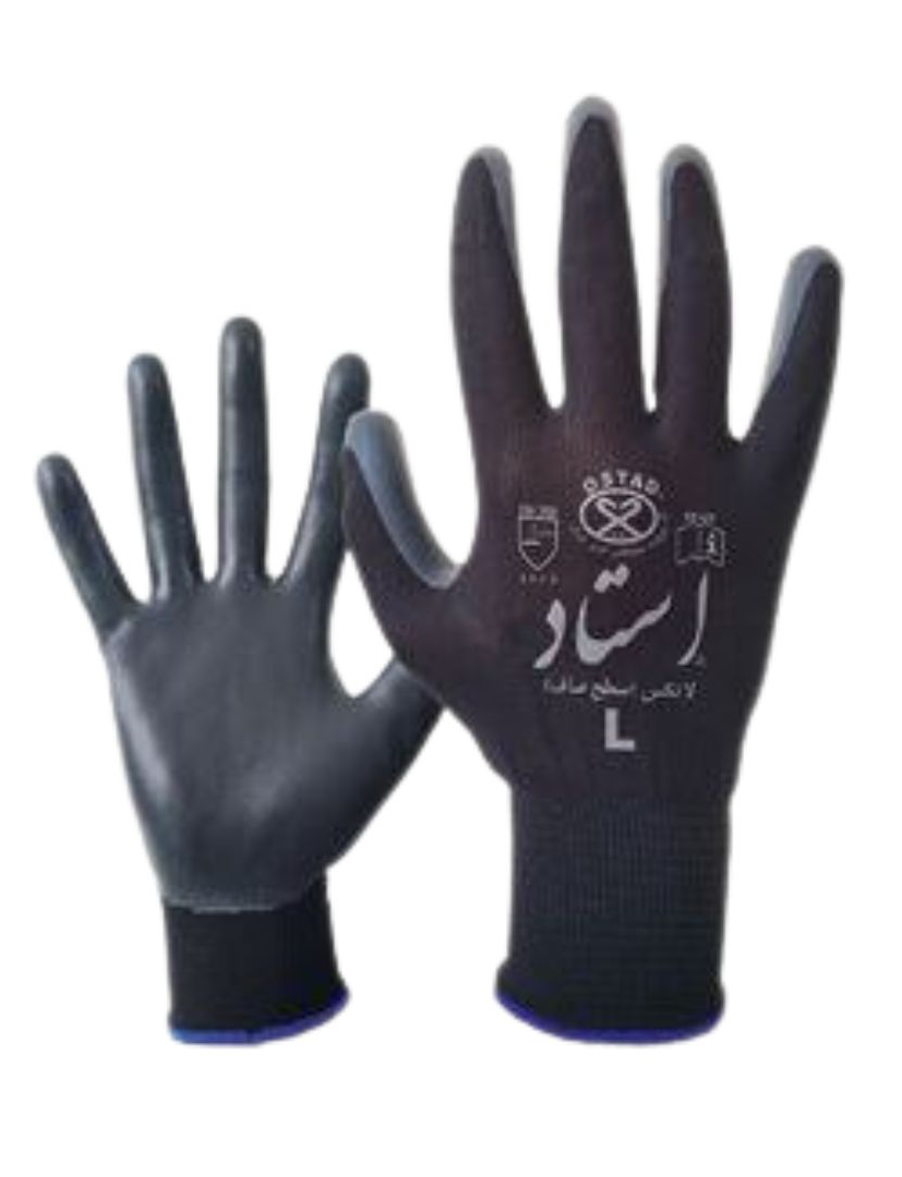 دستکش کار  کف مواد استاد