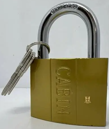 قفل آویز سایز75mmبرندCABINمدل267 بهمراه سه کلید